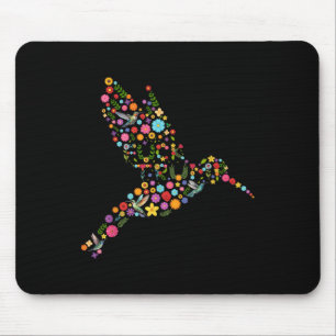Blommigten Hummingbird Gömt Messag Musmatta