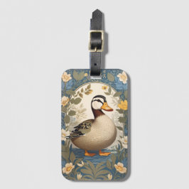 Blommigten i Vintagen Cute Anka, inspirerad Bagagebricka