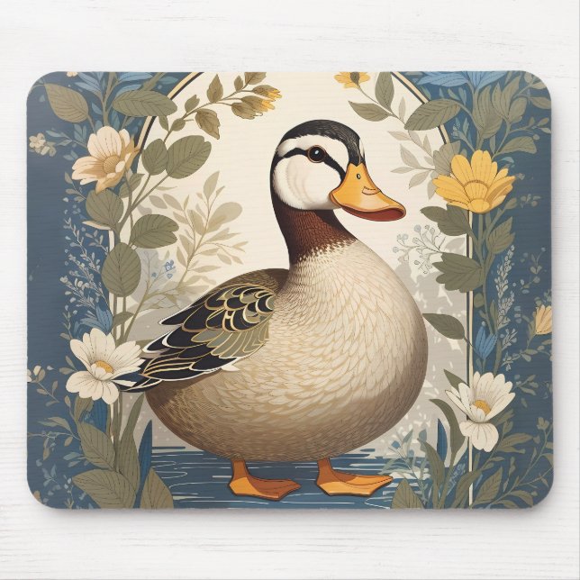 Blommigten  i Vintagen Cute Anka, inspirerad Musmatta (Framsidan)
