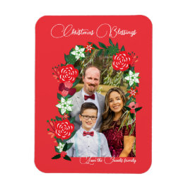 Blommigten Jul Blessings Magnet