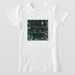 Blommigten känner sig uttröttad en dag ut med fåge t shirt