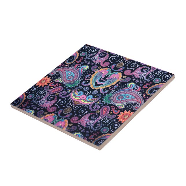 Blommigten Kärlek Kakelplatta (Sidan)