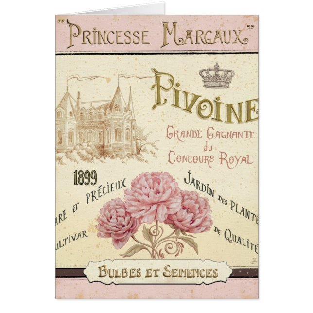 Blommigten kärnar ur paketet hälsningskort (Framsidan)