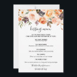 Blommigten Kissing-meny för Elegant på rustik höst<br><div class="desc">Den här roliga kyssmenyn för blommigt på hösten är perfekt för en enkel bröllopsmottagning. Utformningen skildrar handritad guld,  lila,  gult och  vackert ro med grönt löv,  som inspirerar till höstens färgstarka skönhet.</div>