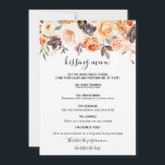 Blommigten Kissing-meny för Elegant på rustik höst<br><div class="desc">Den här roliga kyssmenyn för blommigt på hösten är perfekt för en enkel bröllopsmottagning. Utformningen skildrar handritad guld,  lila,  gult och  vackert ro med grönt löv,  som inspirerar till höstens färgstarka skönhet.</div>