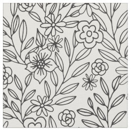 Blommigten klottrar färgläggning tyg