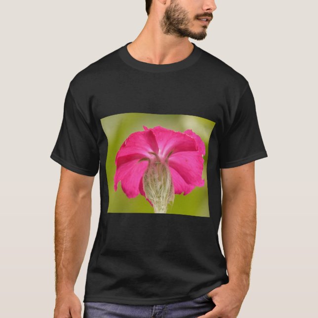 Blommigten krona & Carnation T Shirt (Framsida)
