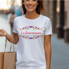 Blommigten La Quinceanera Mexican Fiesta T Shirt