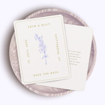 Blommigten Lavender Larkspur Spara datum