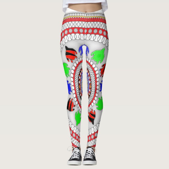 Blommigten Leggings (Framsida)