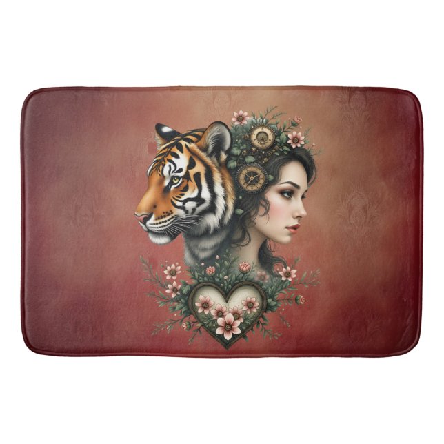 Blommigten Magic steampunk Badrumsmatta (Framsidan)