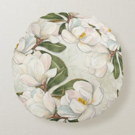 Blommigten Magnolia Dekorativ kudde