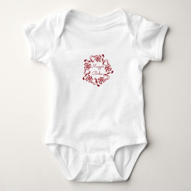 Blommigten "Magyar Baba" T-shirt (Framsida)