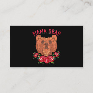Blommigten Mamma Bear Family Ro Cute Mamma Visitkort