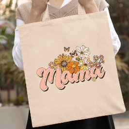 Blommigten mamma Retro Tygkasse
