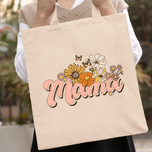 Blommigten mamma Retro Tygkasse