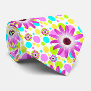 Blommigten manar Designer Ties Slips