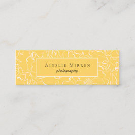 Blommigten Meadow Gult Simple Mini Visitkort