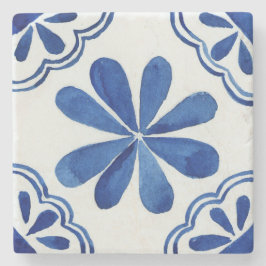 Blommigten Mediterranean Blue & White Italy Mosaic Stenunderlägg