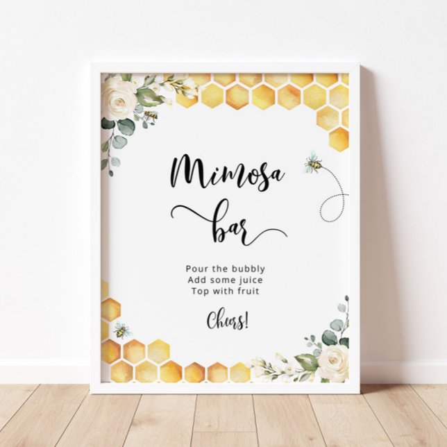 Blommigten Mimosa pub Poster vattenfärgbin (Skapare uppladdad)
