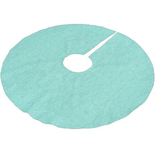 Blommigten Mint Grönt Julgransmatta Borstad Polyester
