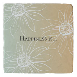 Blommigten Mint Peach White Daisys