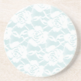 Blommigten Mint White Snöre Ro Underlägg