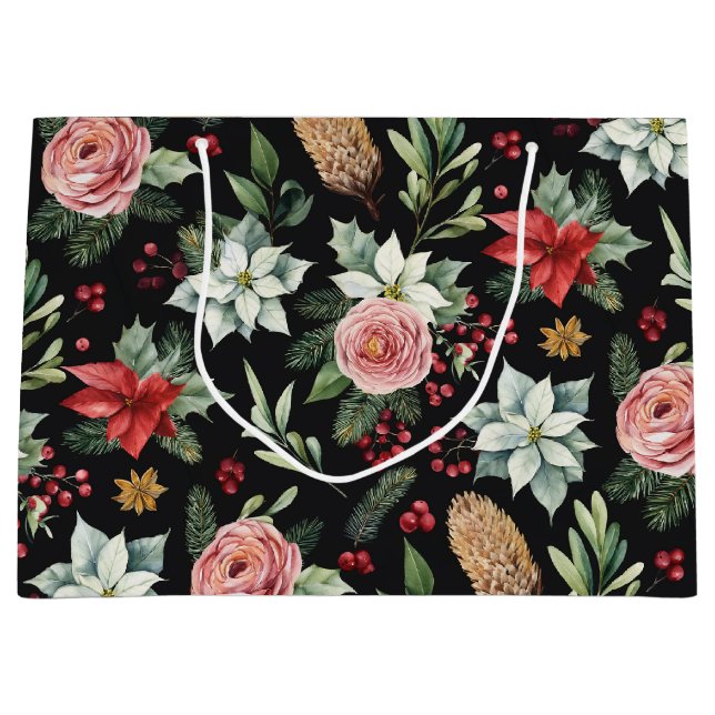 Blommigten Modern Elegant Mörk - jul (Framsidan)