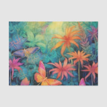 Blommigten Modern Vibrant Batik Watercolor