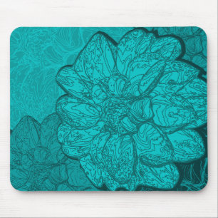 Blommigten Monochromatic Turcos Teal & Aqua Dahlia Musmatta