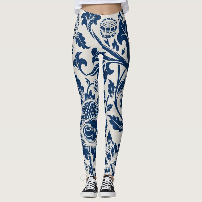 BLOMMIGTEN MÖNSTER i VINTAGE Leggings (Framsida)