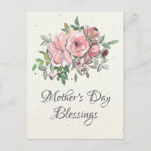 Blommigten mors dag Blessings Bible Verse Vykort