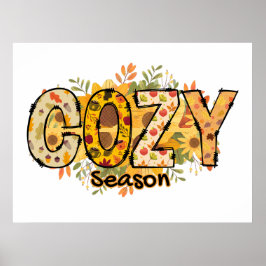 Blommigten mysigt säsong Poster