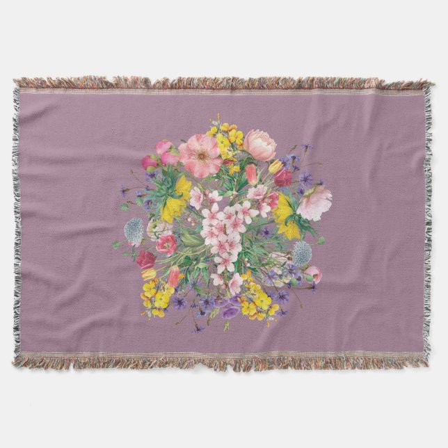 Blommigten Mysigt Vild för avfärgning av  för Wild Filt (Framsidan)