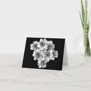 Blommigten noterar kortet av silverposyen kort