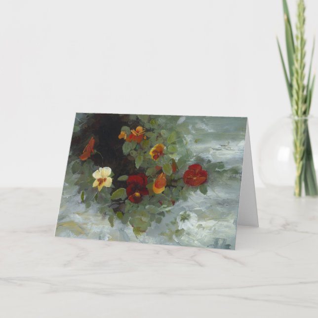 Blommigten noterar kortet kort (Framsida)