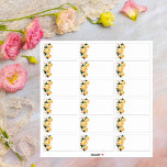 Blommigten Orange för  för att lägga till Namn-eti Klistermärken<br><div class="desc">Blanka gästadressetiketter i bröllop om du vill lägga till gästen adress manuellt eller något som du vill lägga till. Använda dessa om du endast vill lägga till gäst namn. Du kan behöva använda en haj för handskrift på varje etikett på dekalen. Utformningen har en elegant faux guld glitter-geometrisk ram mönster....</div>