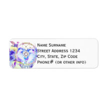 Blommigten Otter Dreamcatcher Blue Gult