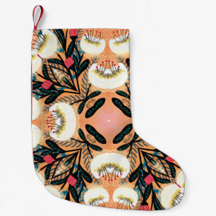 Blommigten Paisley Bandanna Design Liten Julstrumpa