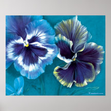 Blommigten Pansy study bra art poster utskrift