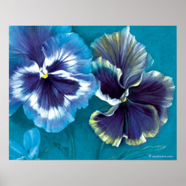 Blommigten Pansy study bra art poster utskrift