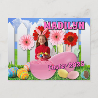 Blommigten påsk Photo Postcard Chick Helg Vykort