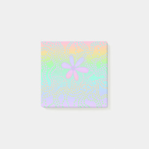 Blommigten Pastel Rainbow Gradient Post-it Block