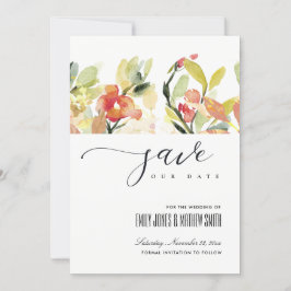 BLOMMIGTEN  PEACH ROSA WATERCOLOR SPARAR DATUMET SPARA DATUMET