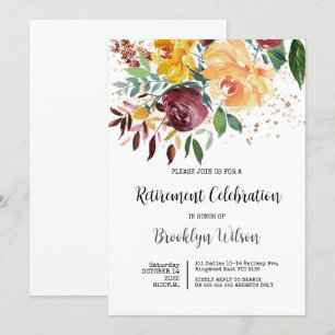 Blommigten pension Party Elegant Chic Inbjudningar