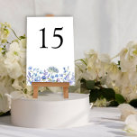 Blommigten Periwinkle Wildblomma Bröllop Bordsnummer<br><div class="desc">Bordsnummer av Wildblomma bröllop med fetstil och blommor av vild med vattenfärg. Den här söta blommigten har ömtåliga och feminina vilda blommor i en romantisk mjuk palett av lera, periwinkle, blekens lila, lavender och blått. Perfekt för vår och sommaren bröllop. Om du vill koordinera inbjudningar, kontorsprogram, skyltar och händelsemedjor bläddrar...</div>