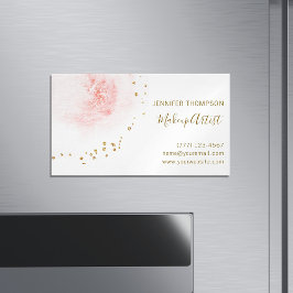 Blommigten Petal Guld Glitter-punkter Magnetiska Visitkort
