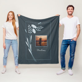 BLOMMIGTEN Photo & Custom Name Ram Fleecefilt