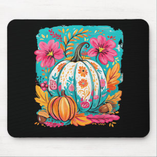 Blommigten Preppy Fall Pumpkin Autumn Thanksgiving Musmatta