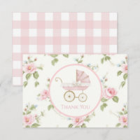 Blommigten Preppy Southern Rosa Girl - tackkort